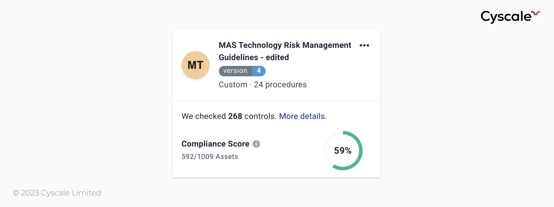 MAS TRM in the Cyscale platform